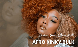 afro kinky bulk human hair