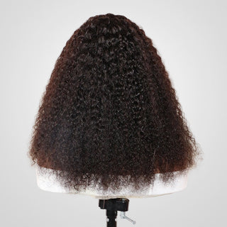 QVR Glueless Jerry Curly V Part Wigs Full Density No Leave Out Wear and Go Wigs