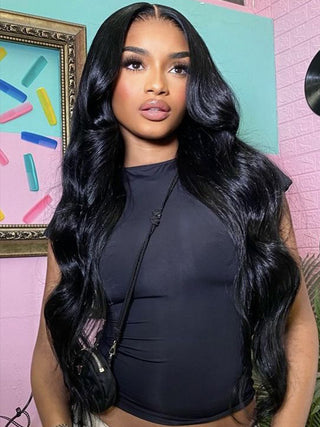 TEST-QVR Long Wigs 5x5 Lace Closure Wigs Straight Human Hair Wigs 28-34 Inch