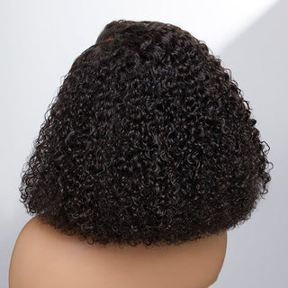 QVR Kinky Curly Short Bob Wigs 13x4 Lace Virgin Human Hair Wigs