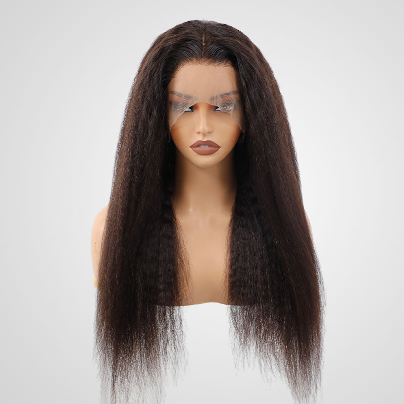 Flash Sale|Natural Black Kinky Straight Wigs