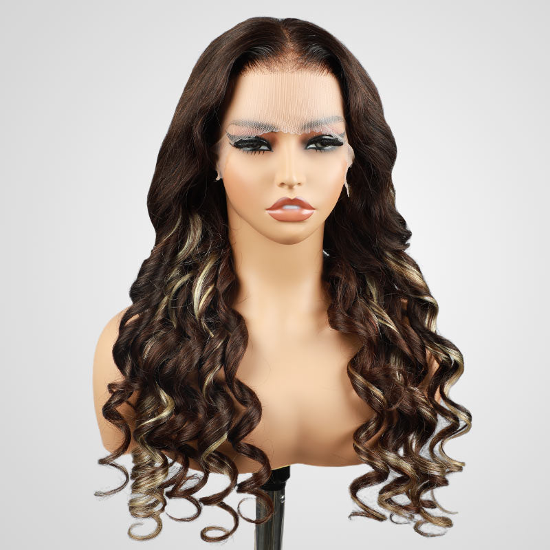 QVR P4/613 New Body Wave 13x4 Lace Front Wig Human Hair Wigs