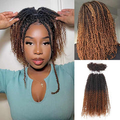 QVR Human Afro Kinky V Bulk Natural Curly Hair for Kinky Twist Crochet Braiding Hair 