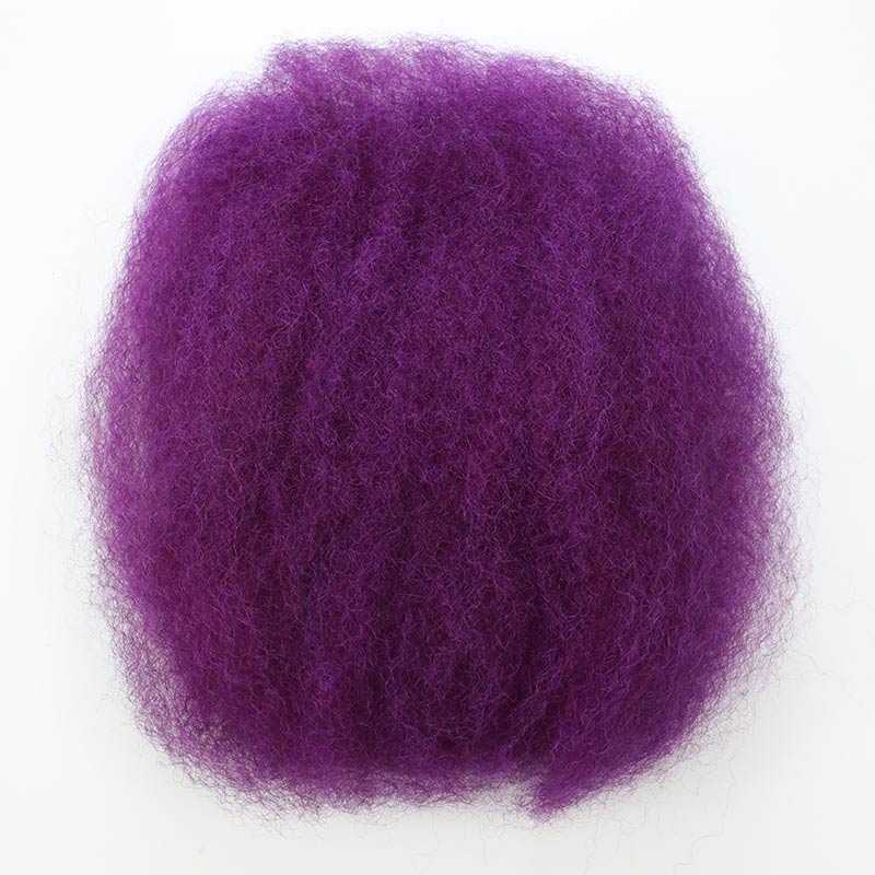 purple afro kinky bulk human hair 