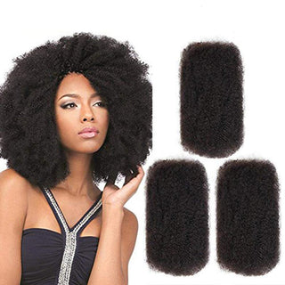 QVR Brazilian Remy Hair Afro kinky Bulk Human Hair For Braiding Dreadlock Hair