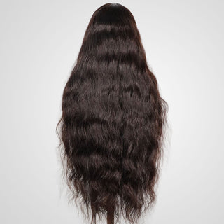 QVR Body Wave 13x4 Lace Frontal Wigs Free Part Long Wig 100% Human Hair
