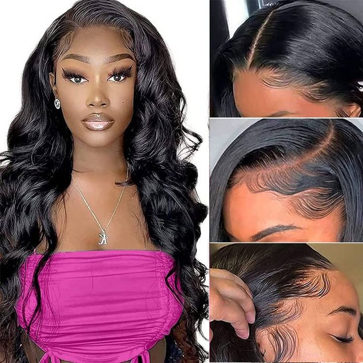 TikTok Real Glueless Lace Frontal Wig 13x4 Indétectable Hd Lace Frontal Wig Body wave