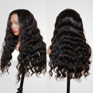 QVR Glueless Loose Deep Wave 4x4 13x4 Lace Front Wig Human Hair Affordable HD Lace Wigs