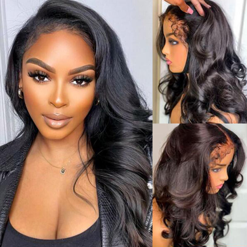QVR Curly Edges 13x4/13x6 Lace Frontal Wigs Body Wave With Realistic Type 4 Hairline