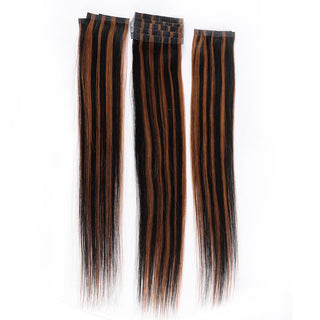 QVR Highlight 1B/30 Tape in Hair Extensions Long Straight Skin Weft Human Hair