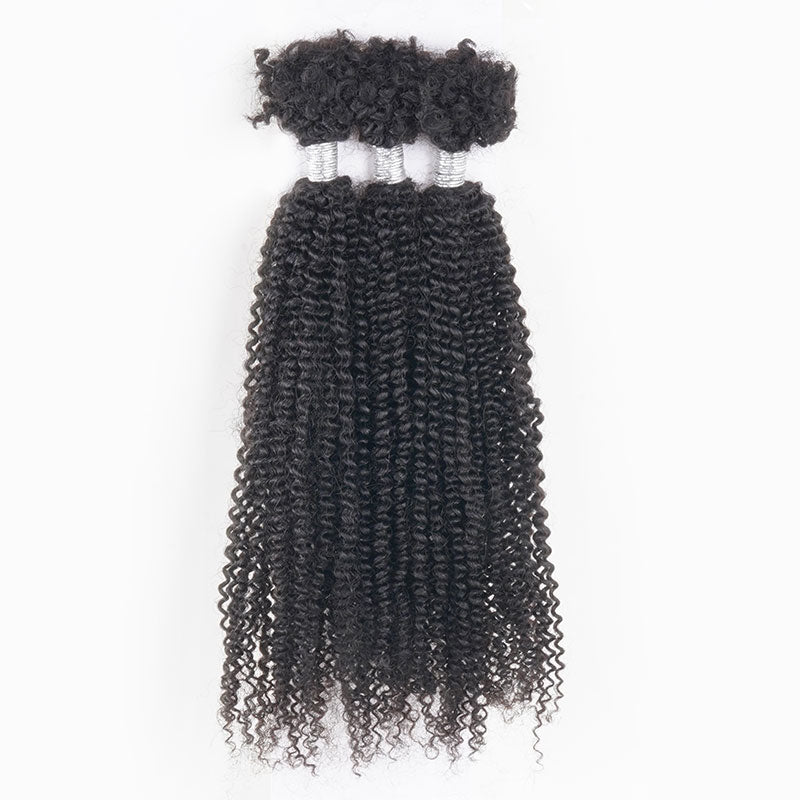 black afro kinky bulk human hair 
