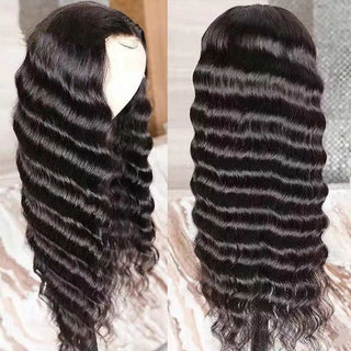 QVR Pre-plucked Loose Deep Wave 7x5 Lace Wig Pre-Bleached Wear&Go Wigs
