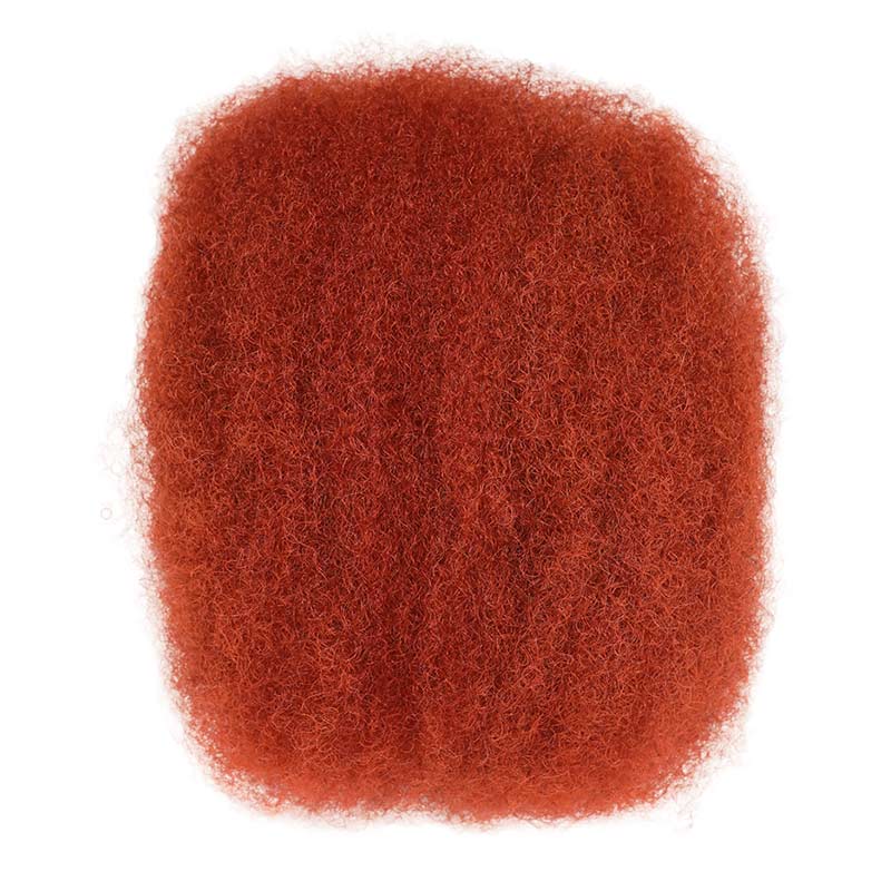 red color kinky bulk human hair 