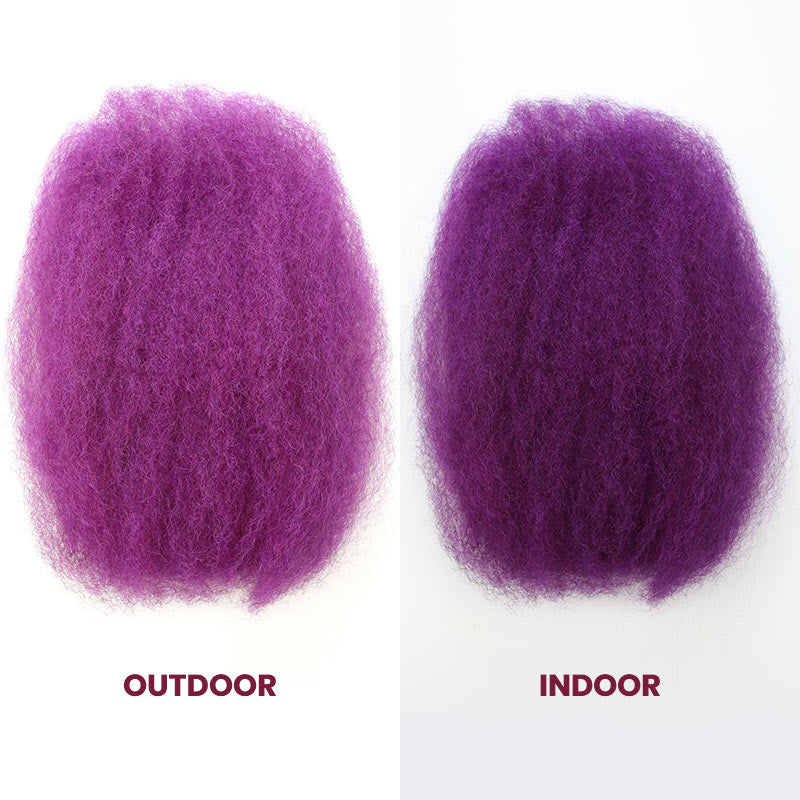 purple kinky bulk human hair 