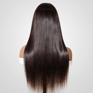 QVR Straight V Part Wig Virgin Remy Human Hair Soft Silky Straight Wigs Human Hair Wig