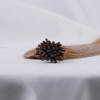 QVR Chestnut Brown I Tip Microlinks Bulk Braiding Human Hair Bundle