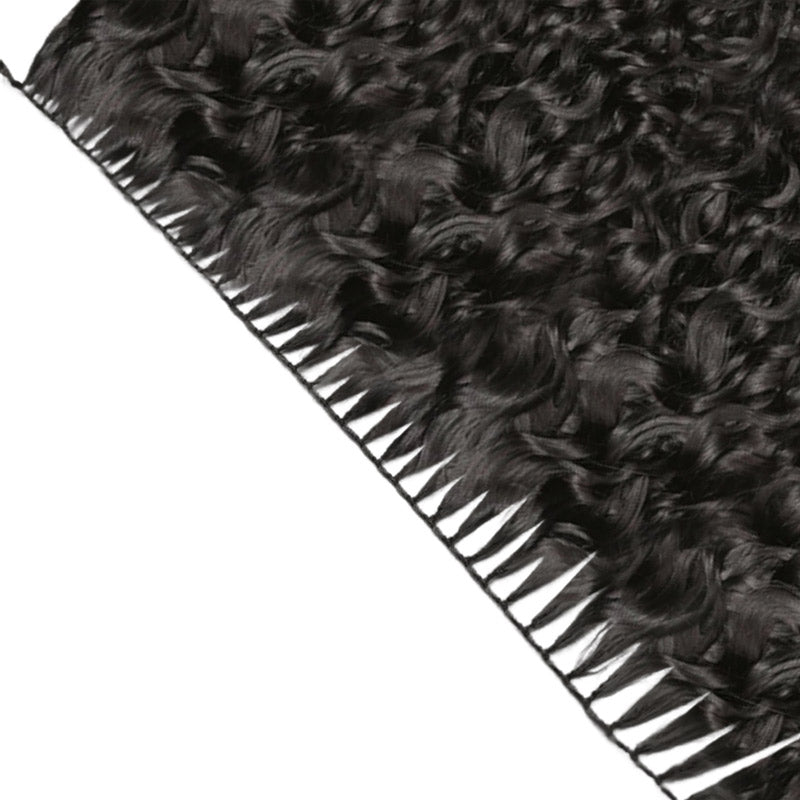 QVR Soft Natural Black Straight Feather Crochet Braid Human Hair Extensions