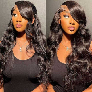 QVR Real Glueless Body Wave 13x4 HD Lace Frontal Human Hair Wigs HD 5x5 Lace Closure Wigs