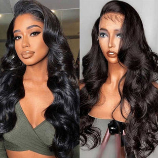 QVR Glueless 4x4 HD Lace Closure Wig Body Wave Ultra-thin 13x4 HD Lace Frontal Wig Pre-plucked