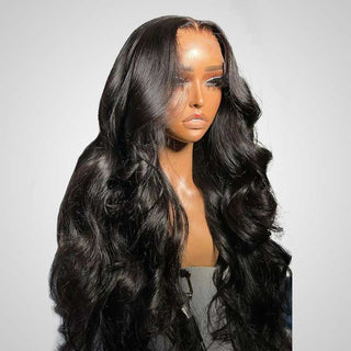 QVR Glueless 4x4 HD Lace Closure Wig Body Wave Ultra-thin 13x4 HD Lace Frontal Wig Pre-plucked