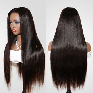 QVR Pre-plucked 13x4 HD Lace Wig Human Hair Wigs Straight Undetectable Lace Front Wig