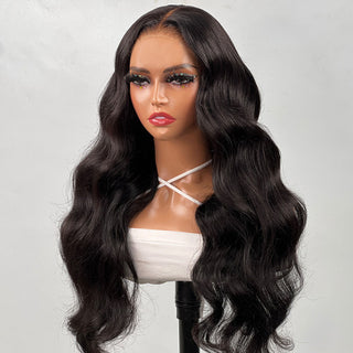 QVR Glueless Body Wave Pre Cut Upgrade 13x4 Lace Front Human Hair Wigs with Breathable Cap