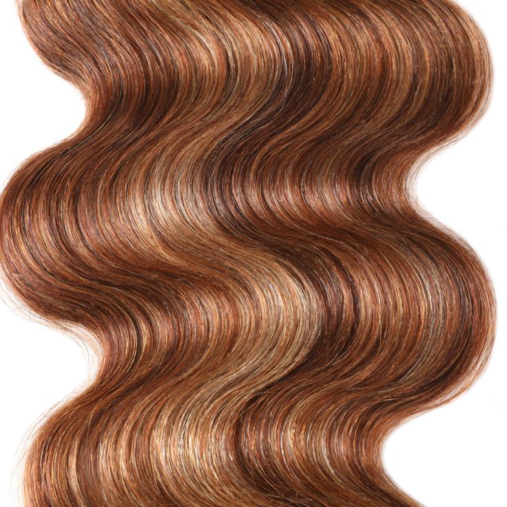 QVR Body Wave 4x4 Lace Closure Virgin Hair Highlight Piano Color
