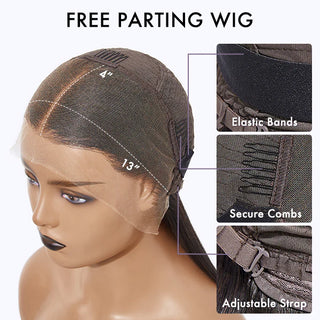 QVR Mature Lady Natural Black Pixie Cut Short Wig 100% Human Hair
