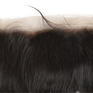 QVR Virgin Human Hair 360 Frontal Closure Body Wave Natural Color