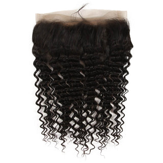 QVR Virgin Human Hair Curly 3 Bundles With 360 Lace Closure