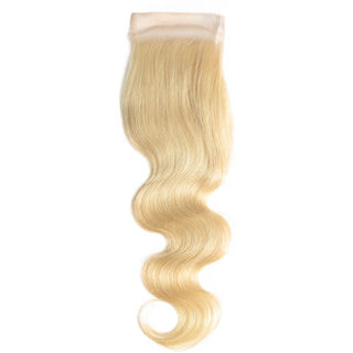 Queen Remy Ginger Human Hair 3 Bundles with Blonde Closure Remy Forte Blonde Body Wave Bundles With Closure Orange Brazilian Hair Weave Bundles 3 bundles Human Hair with Closure