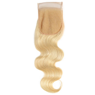 Queen Remy Ginger Human Hair 3 Bundles with Blonde Closure Remy Forte Blonde Body Wave Bundles With Closure Orange Brazilian Hair Weave Bundles 3 bundles Human Hair with Closure