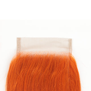 Queen Remy Human Hair 3 Ginger Bundles with Closure afterpay Body Wave Orange Color