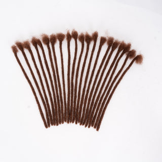 QVR Dreadlock Loc Extensions Virgin Human Hair Handmade Hair Dreadlocks Braid Pack 20”