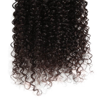 QVR Natural Virgin Human Hair 1pc Kinky Curly Bundles