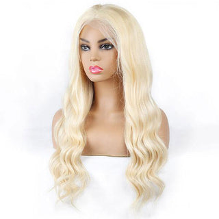 613 Blonde Color Transparent 13*1 Body Wave Lace Front Wig Human Hair Wigs