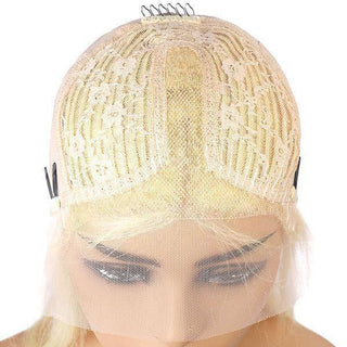 613 Blonde Color Transparent 13*1 Body Wave Lace Front Wig Human Hair Wigs