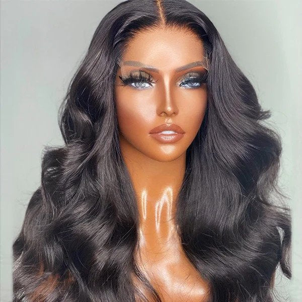 QVR Real Glueless Body Wave Perruques Indétectables Hd Lace Frontal Wig 13x4Lace Frontal Wig