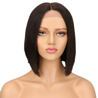 QVR Lace Front Human Hair Wigs 10" Bob Wig | LYNA