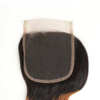 QVR Remy Human Hair 4x4 Closure Body T1B/30