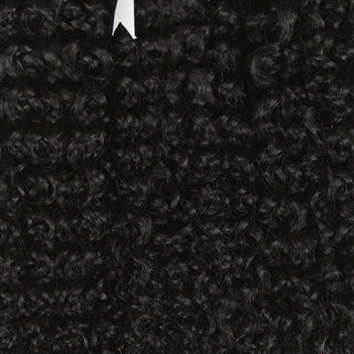QVR Queen Remy Natural Blacak 3 Bundles Jerry Curl With 4x4 Lace Closure
